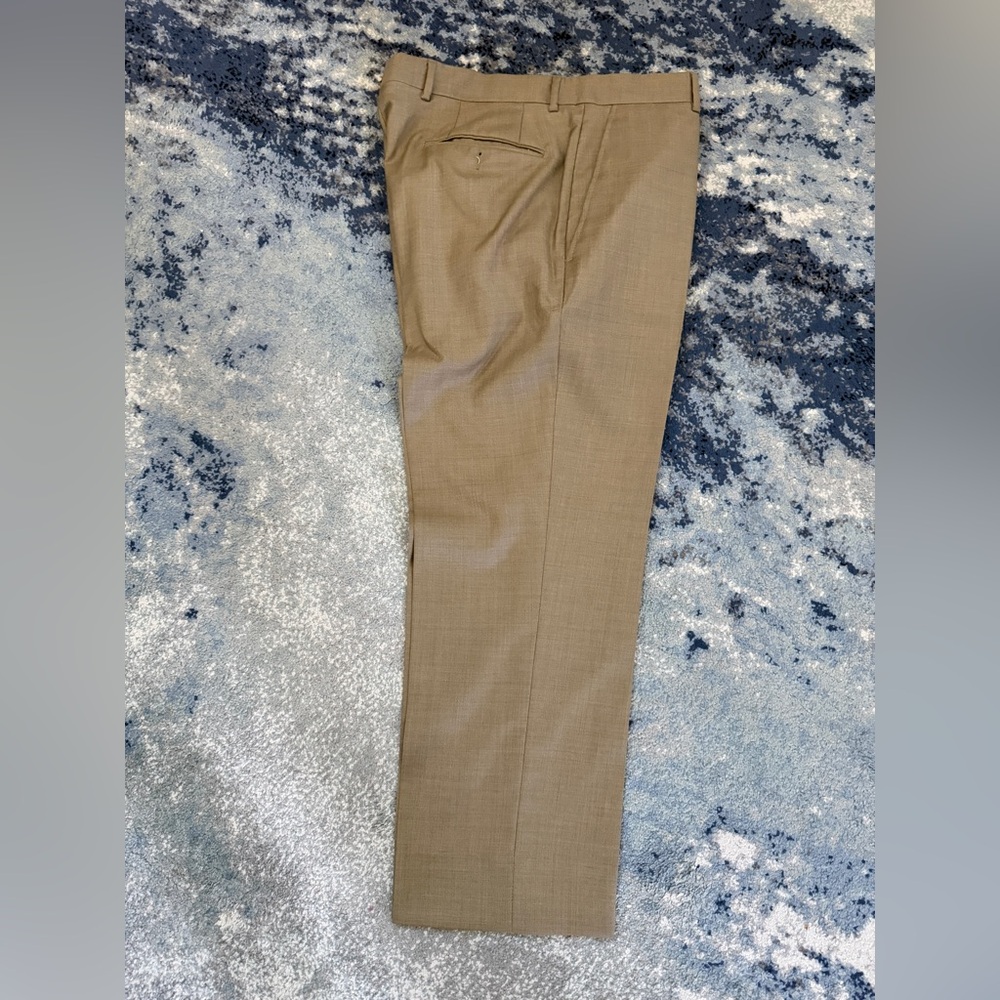 Santorelli Men's Classic Tan Dress Pants